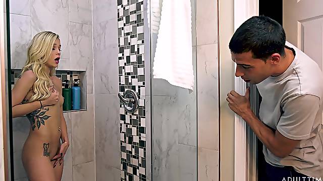 Sis wants me in the shower with her for some naughty fun