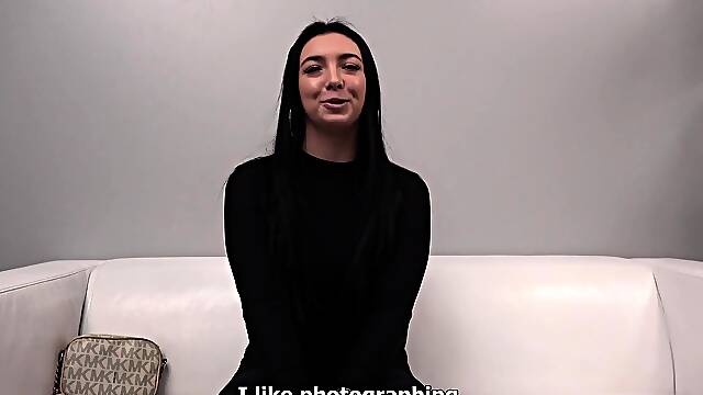 Young single student tries a porn industry
