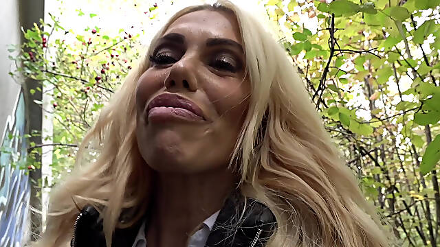 Stacked blonde Tori Cummings has sex with a stranger for cash