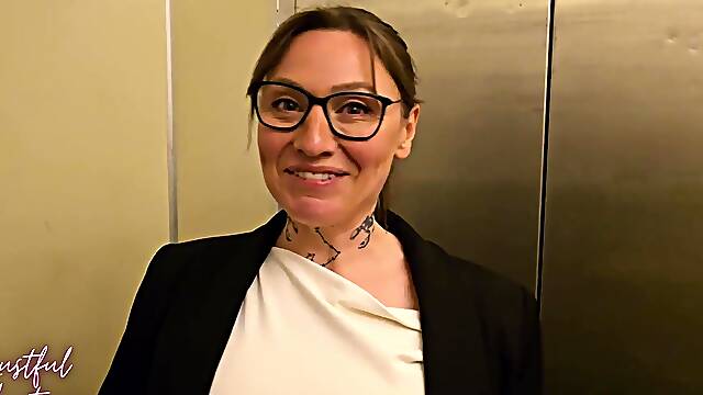 Cum hungry hotel manager seduced me as my wife showered in the next room.