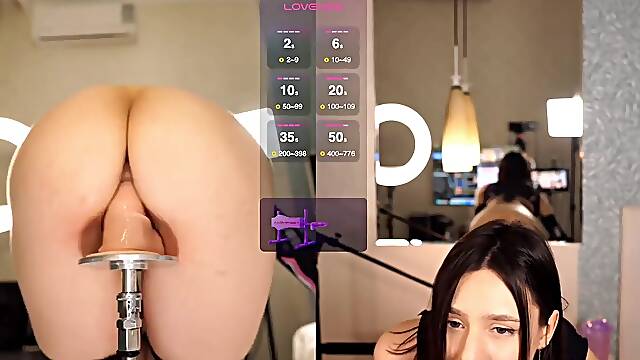 The way she enjoys her sex machine