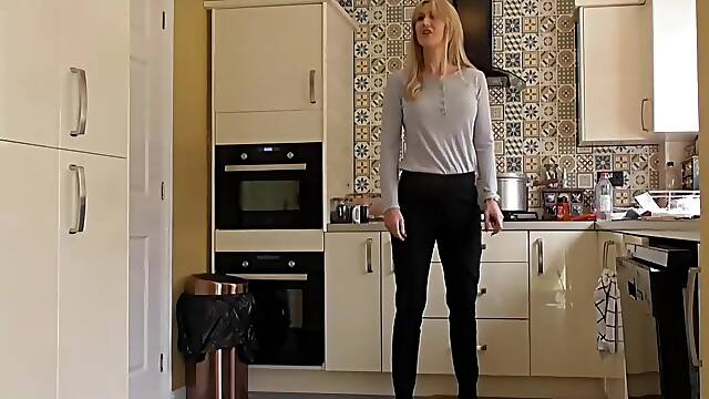 Corpulent Darkhaired Babe Teenage Caned By Strict Mi