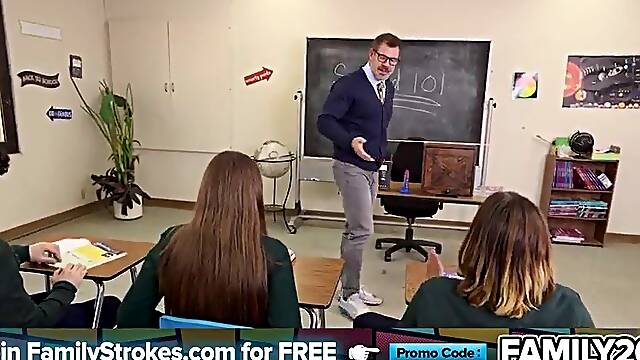 Teacher Uses My Body as a Freeuse Sex Prop for the Entire Class