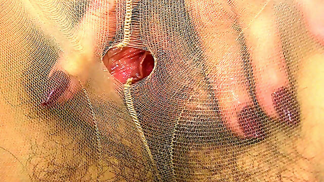 Hairy Senior Lady Josie Fingers Her Old Cunt